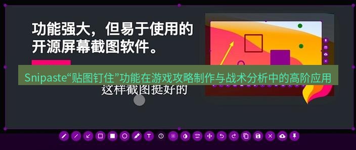 Snipaste“贴图钉住”功能在游戏攻略制作与战术分析中的高阶应用