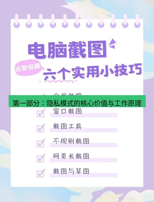 截图工具 第一部分：隐私模式的核心价值与工作原理