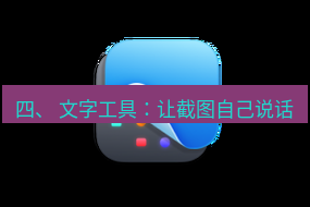 截图工具 四、 文字工具：让截图自己说话