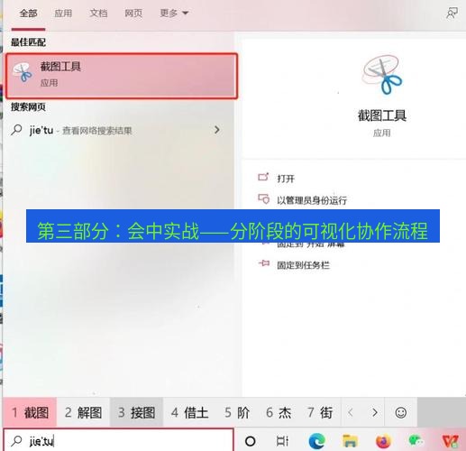 截图软件 第三部分：会中实战——分阶段的可视化协作流程