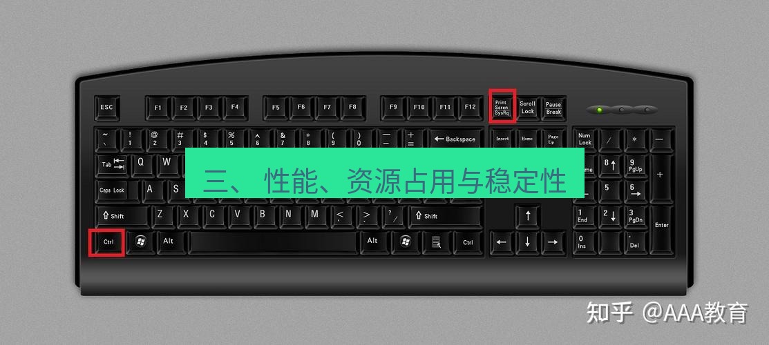 截图工具 三、 性能、资源占用与稳定性