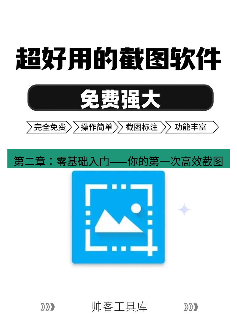 截图工具 第二章：零基础入门——你的第一次高效截图